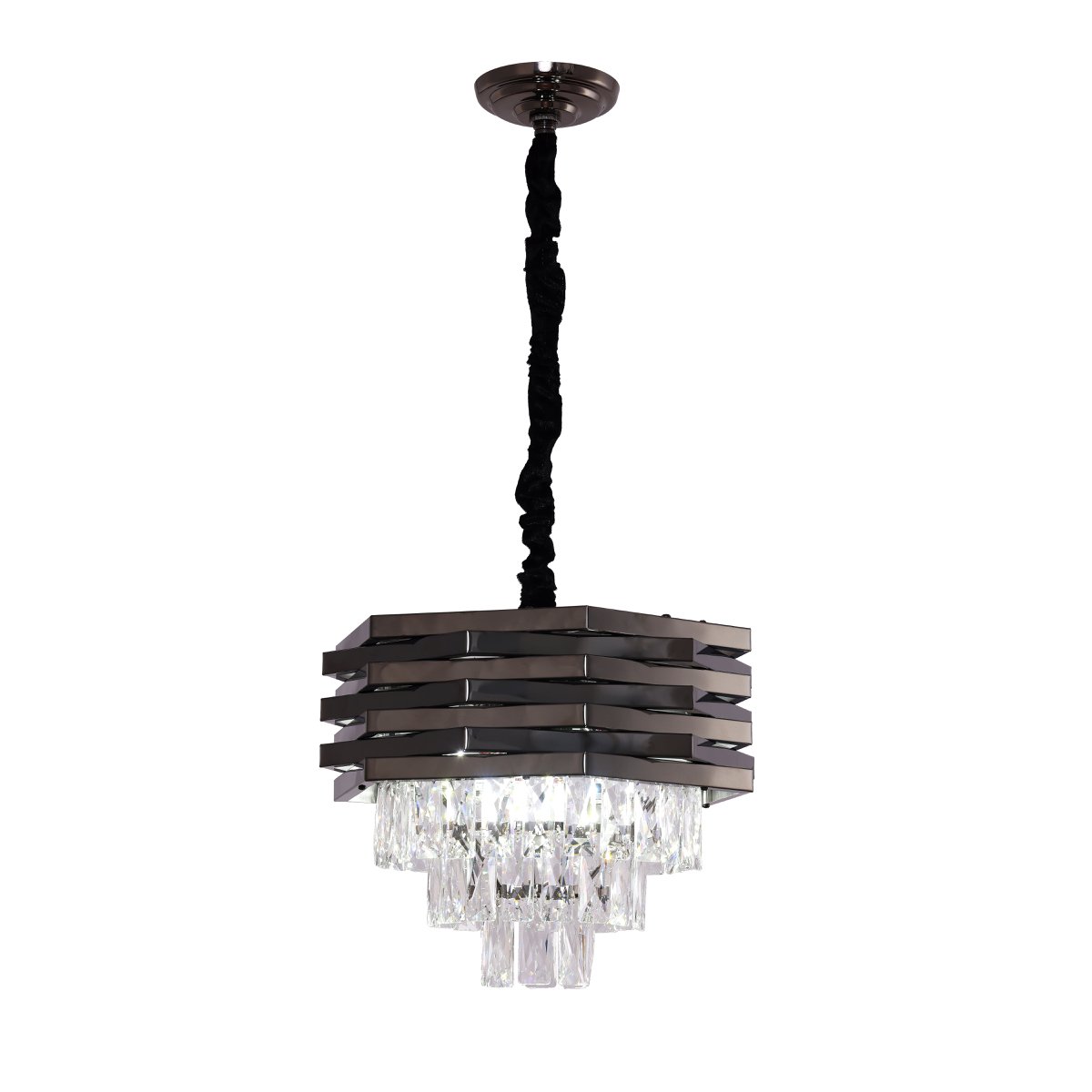 Hanglamp Crystal Black | 40cm