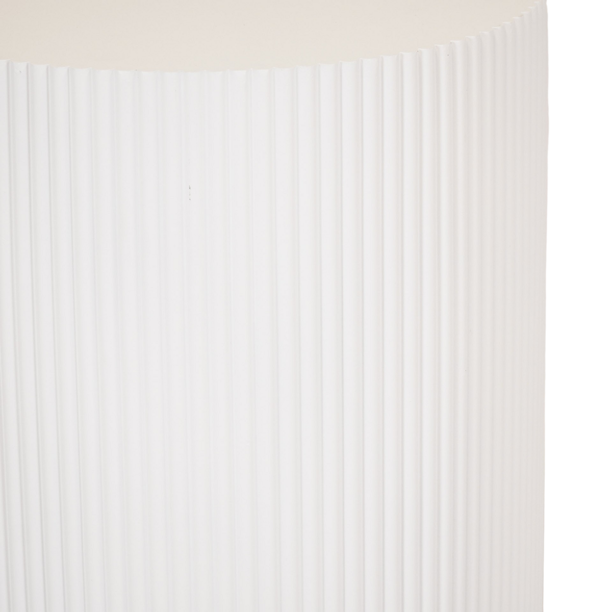 Bijzettafel - cilinder- MDF - wit - 39x45cm