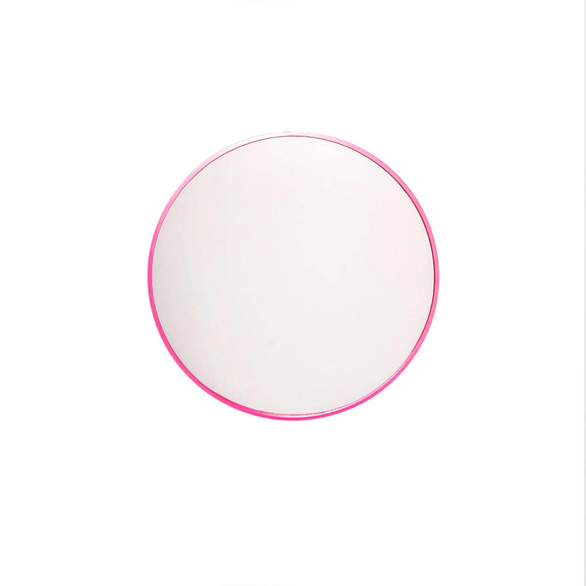 Mirror - wandspiegel rond - metaal - roze - Ø60cm