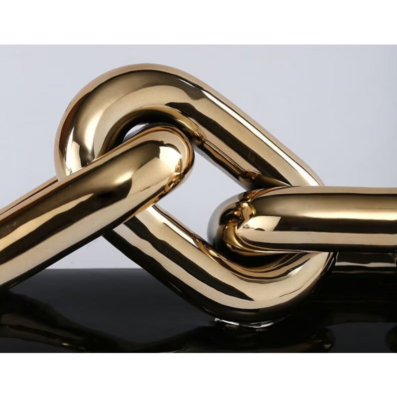 Moderne Luxe Gouden Ketting Art 4 Schakel (ZH-017-grootBIG)