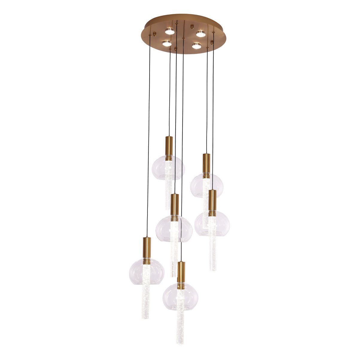 Hanglamp Tubey Copper Gold | 6 - 40cm