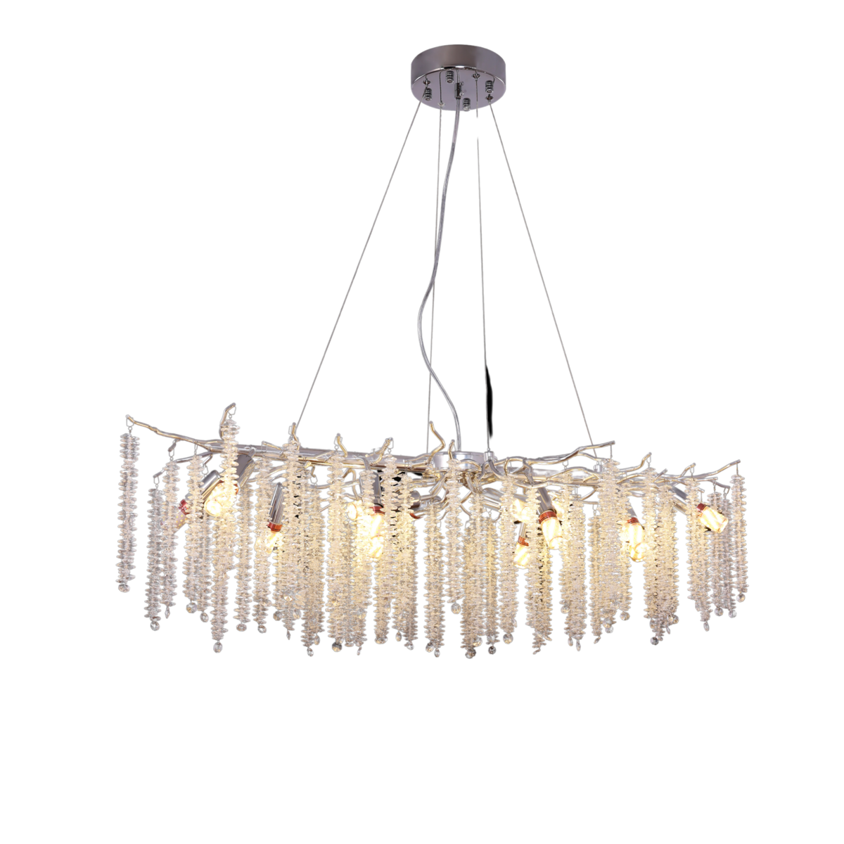 Hanglamp Frost Zilver | 100x40cm
