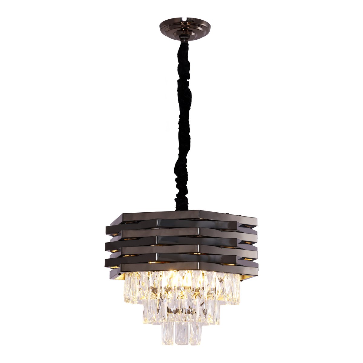 Hanglamp Crystal Black | 40cm
