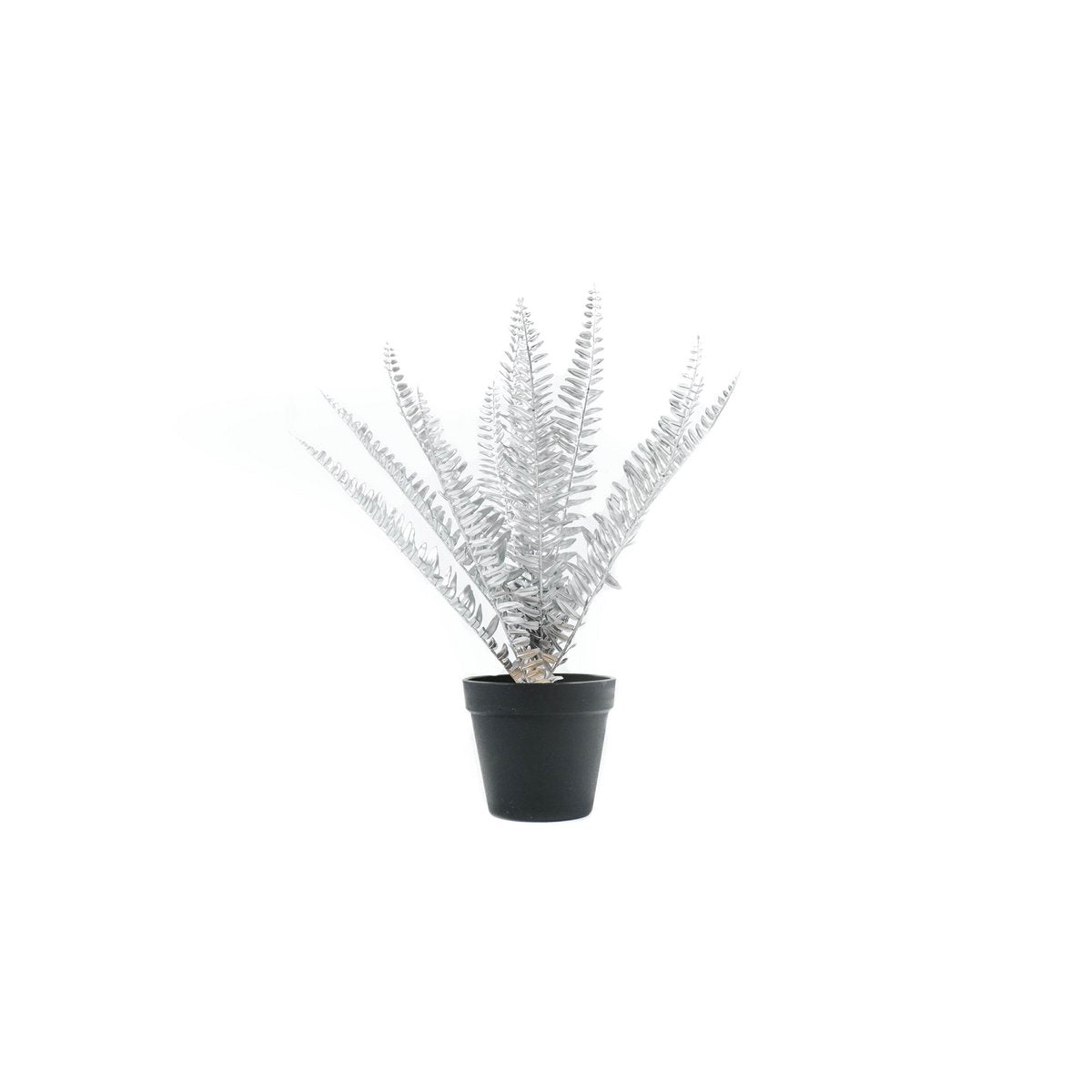 HV Varen met Pot - Zilver/Zwart - 15x30x45cm