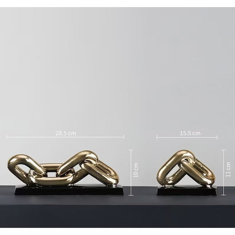 Moderne Luxe Gouden Ketting Art 4 Schakel (ZH-017-grootBIG)
