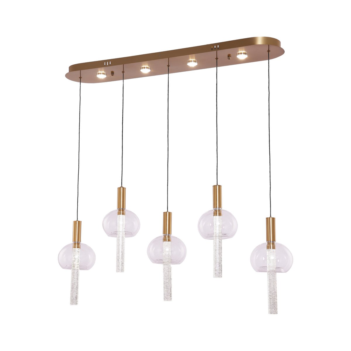 Hanglamp Tubey Copper Gold | 5 - 100x20cm