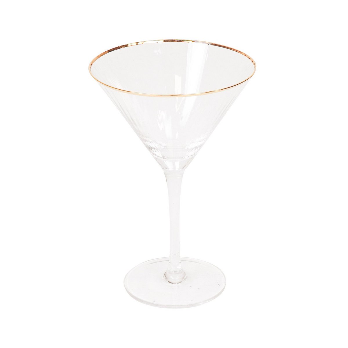 Glaswerk - Martiniglas - Helder/Goud - S2 - 12x12x18,5cm