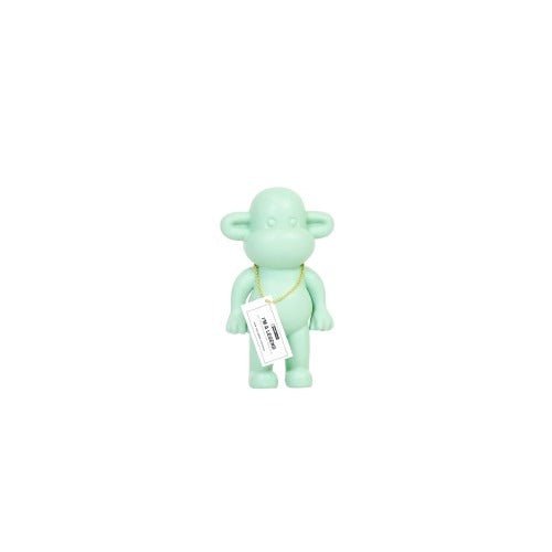 Ornament - Monkey Figurine 'The Legend' - Polyresin - Mintgreen - 11x7x19cm