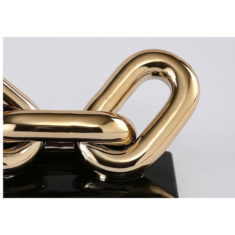 Moderne Luxe Gouden Ketting Art 4 Schakel (ZH-017-grootBIG)