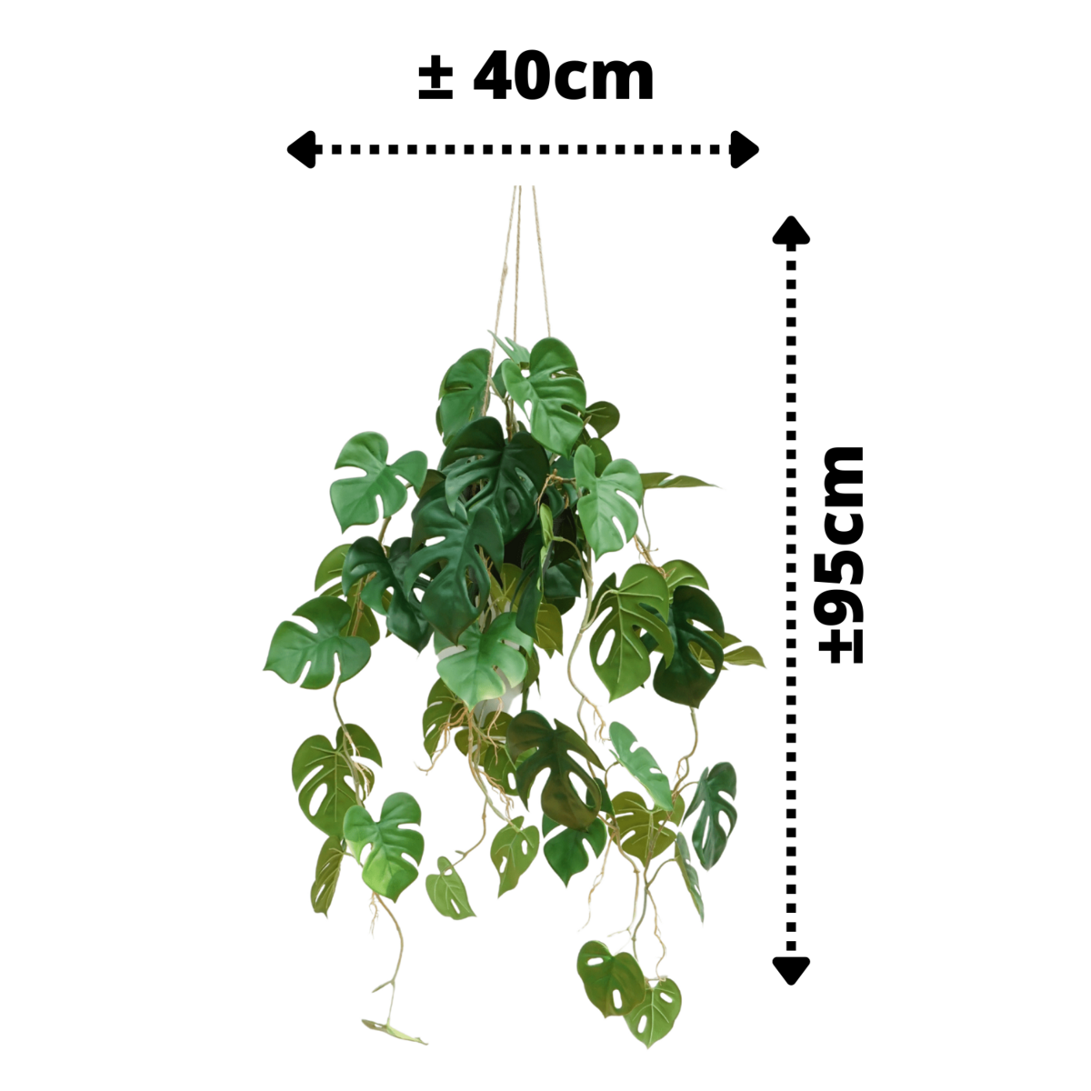 Monstera Kunst Hangplant 95cm