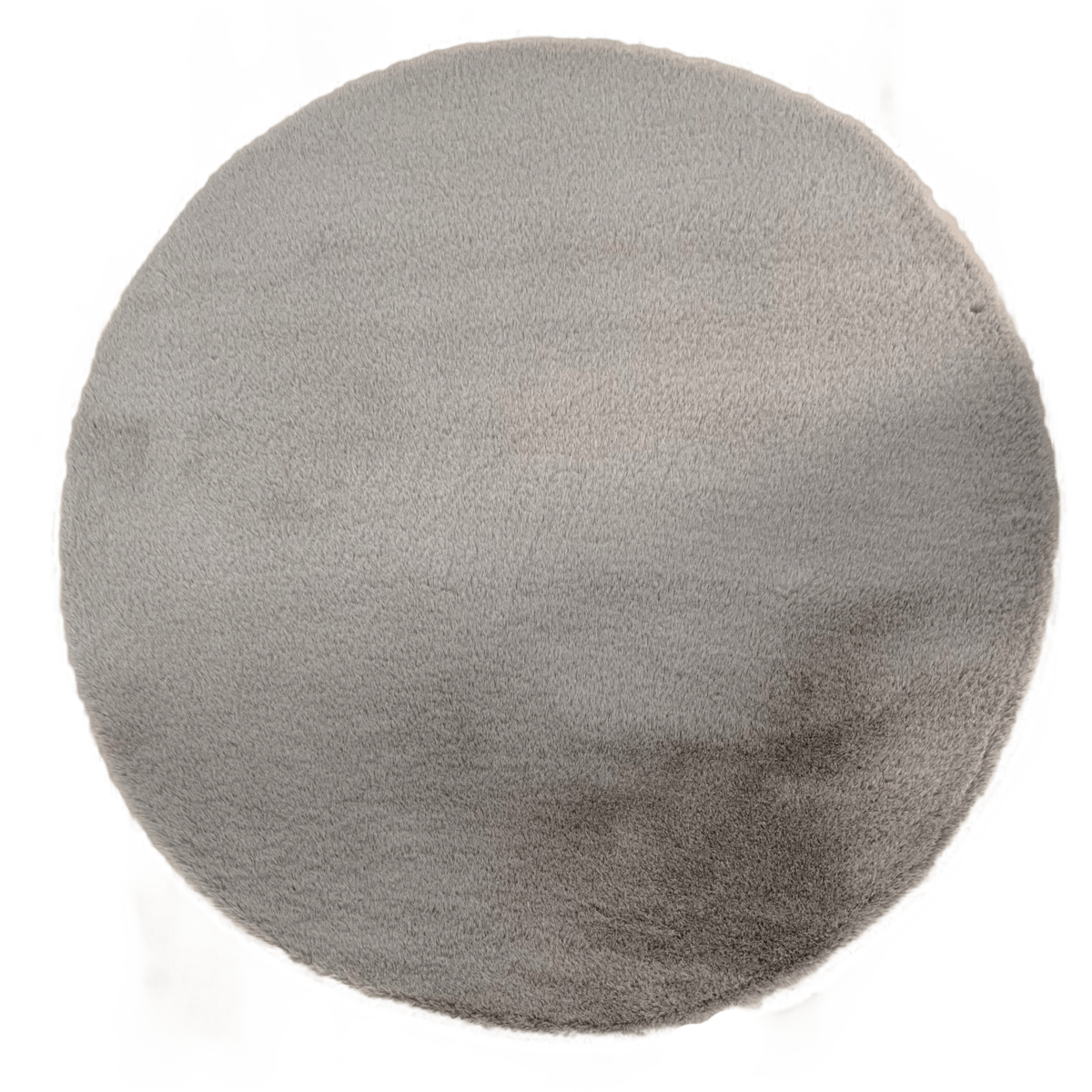 Fluffy Vloerkleed Rond Dark Grey 160x160CM