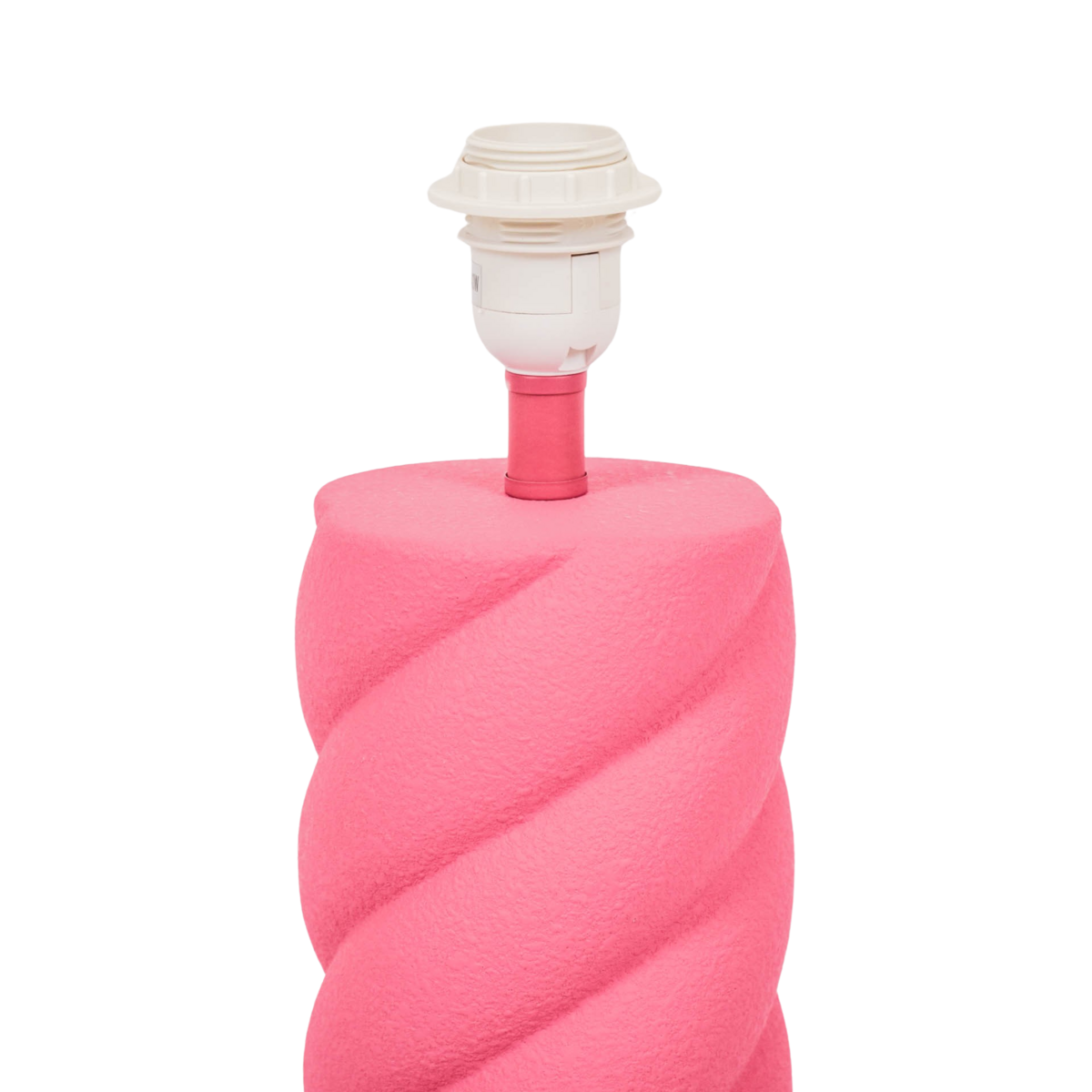 Tafellamp - keramiek - neon roze - E27- 12x12x28cm