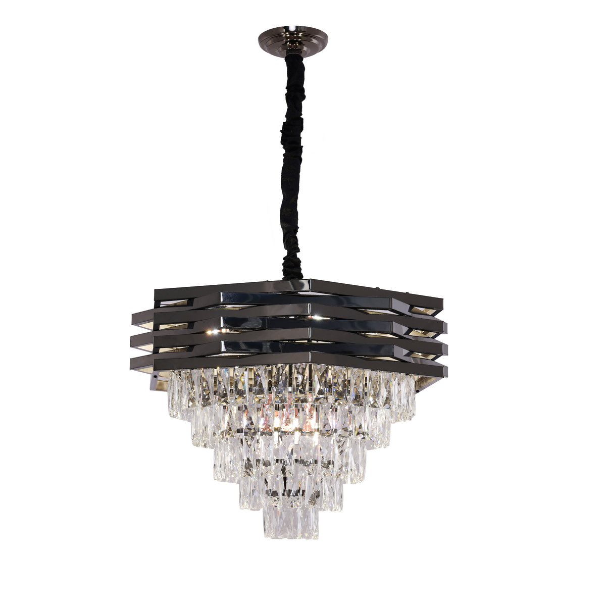 Hanglamp Crystal Black | 60cm