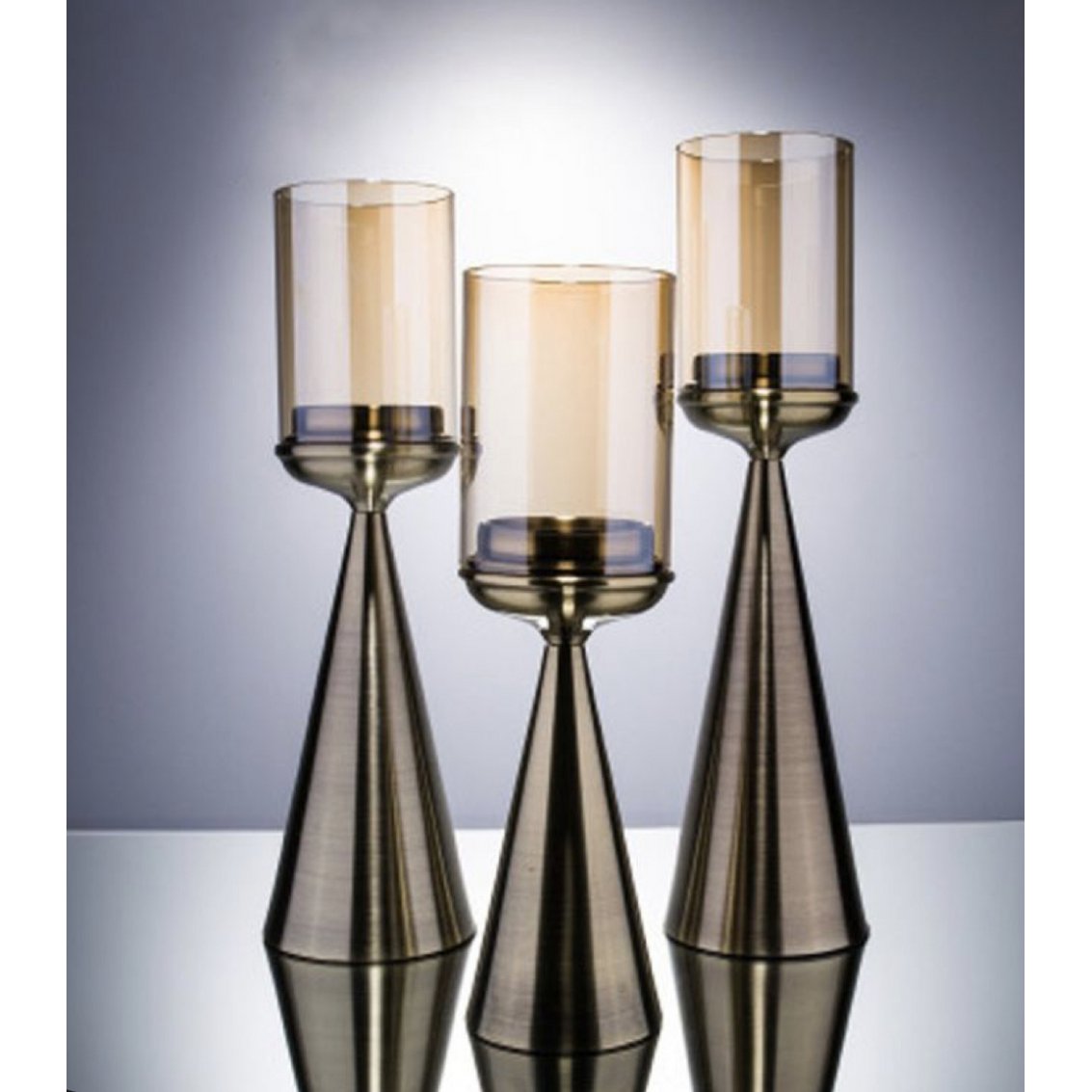 KANDELAAR | GLAS | GOUD-L-Hoog-50CM