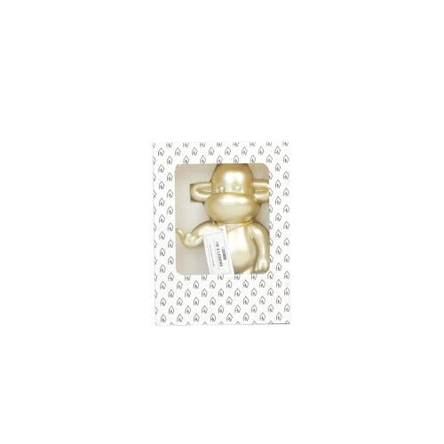 Ornament - hang losse aap beeldje 'de legende' - polyresin - goud - 11x7x19cm