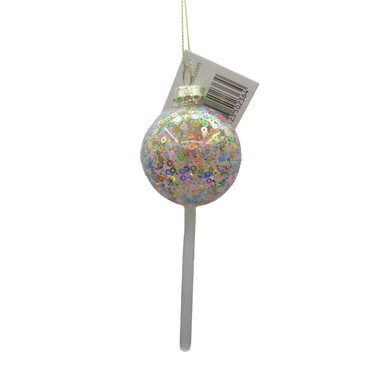 Ornament - Kersthanger - Lolly - Glas - 5x5x13,5cm