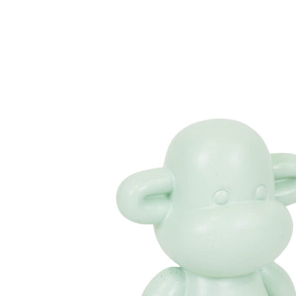 Ornament - Monkey Figurine 'The Legend' - Polyresin - Mintgreen - 11x7x19cm