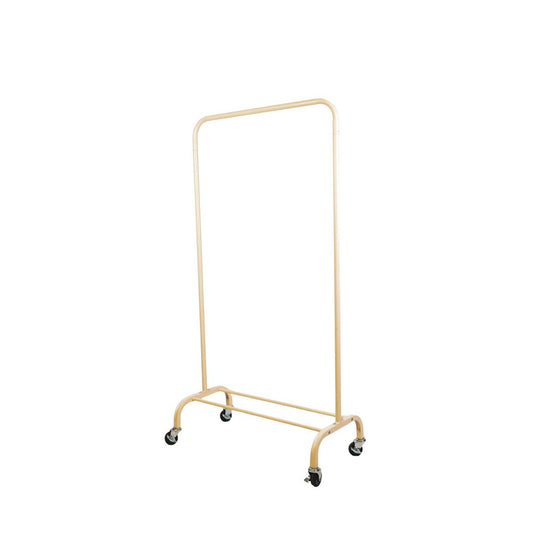 Kledingrek - wielen - zand - 80x40x155cm