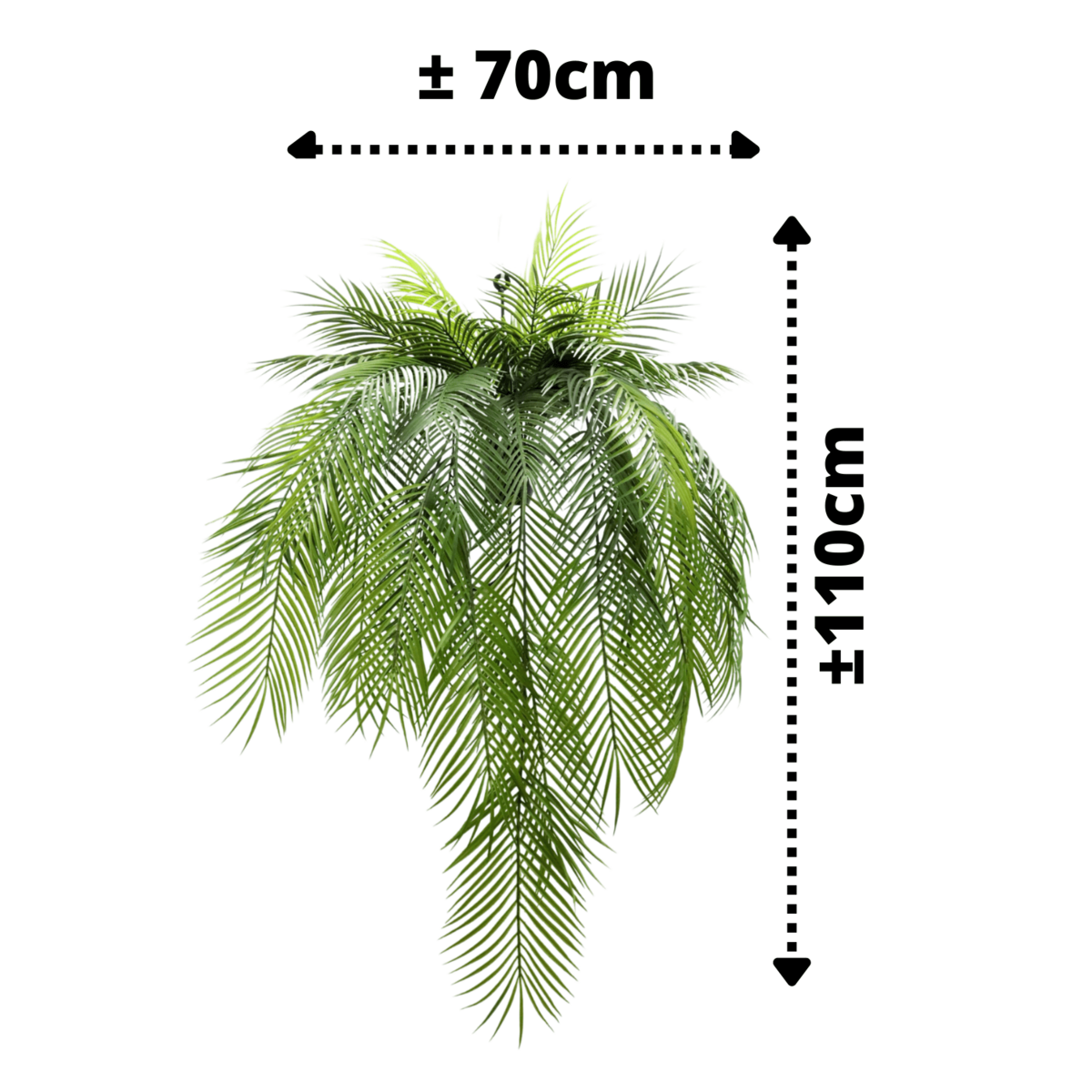 Palm Kunst Hangplant 110cm