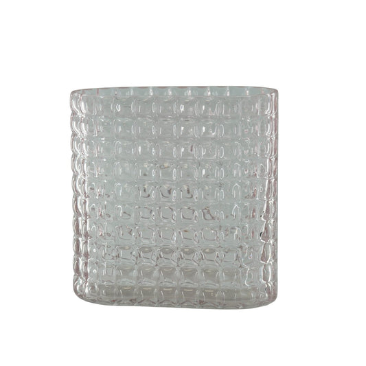 Vaas - Ribble - Glas - Roze - 18x9,5x17,5cm