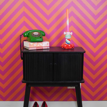Kandelaar- Stapled Toffee Candy- Multi Colour-13x7x20cm