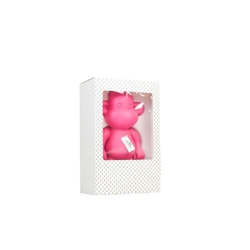 Ornament - aap -beeldje 'de legende'- polyresin - roze - 20,5x13,5x35cm