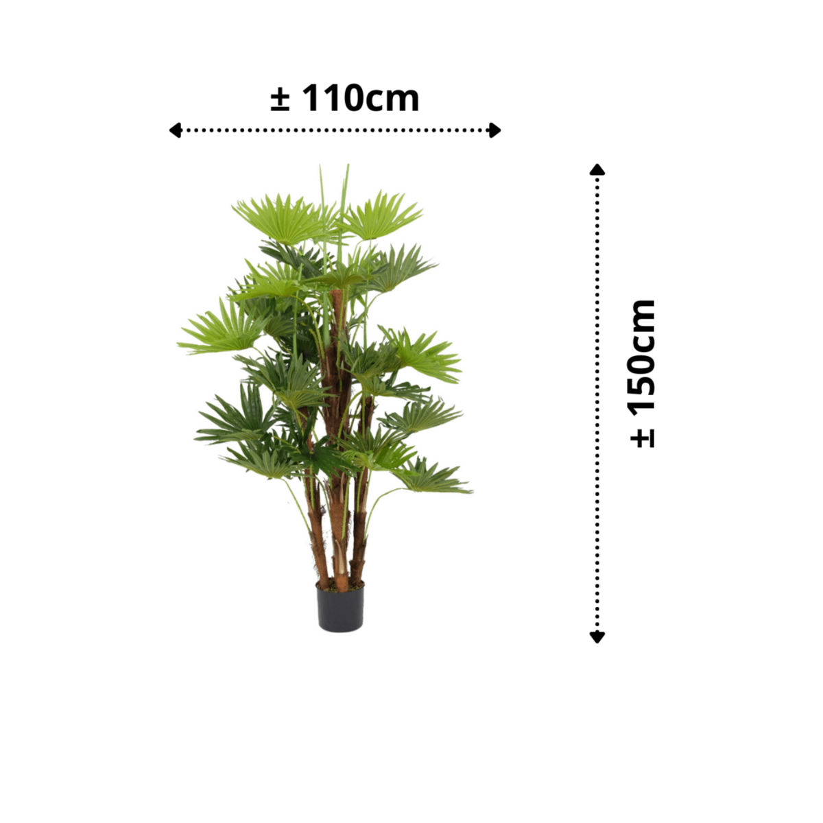 Kunst Waaierpalm 150cm
