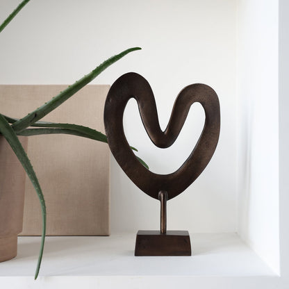 Casa nova bronze L26 x B7 x H37 cm