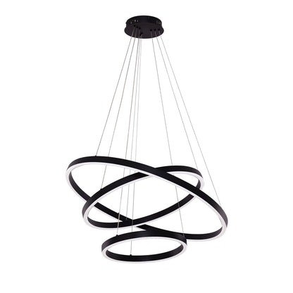 Hanglamp Neo Black | 3-Ring 40+60+80cm