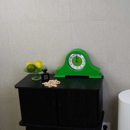 Klok - mantel klok - groen - 36x8,5x20 cm