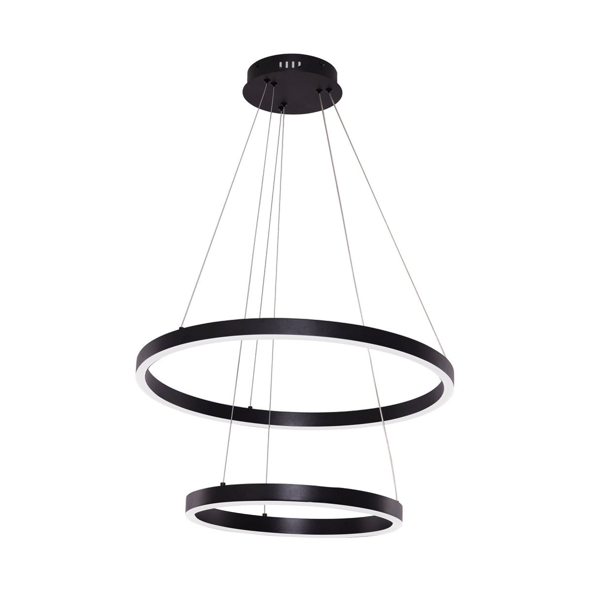 Hanglamp Neo Black | 2-Ring 40+60cm