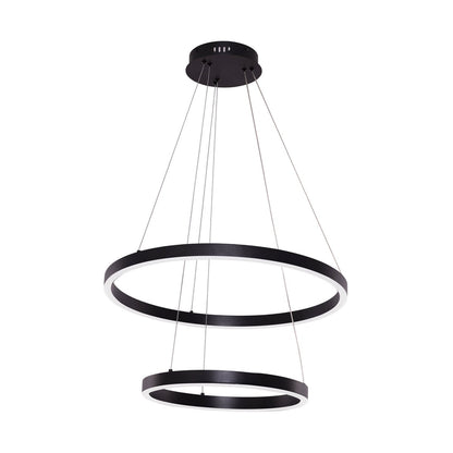 Hanglamp Neo Black | 2-Ring 40+60cm
