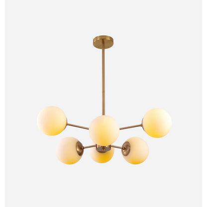 Hanglamp Gina White Gold 6-Licht