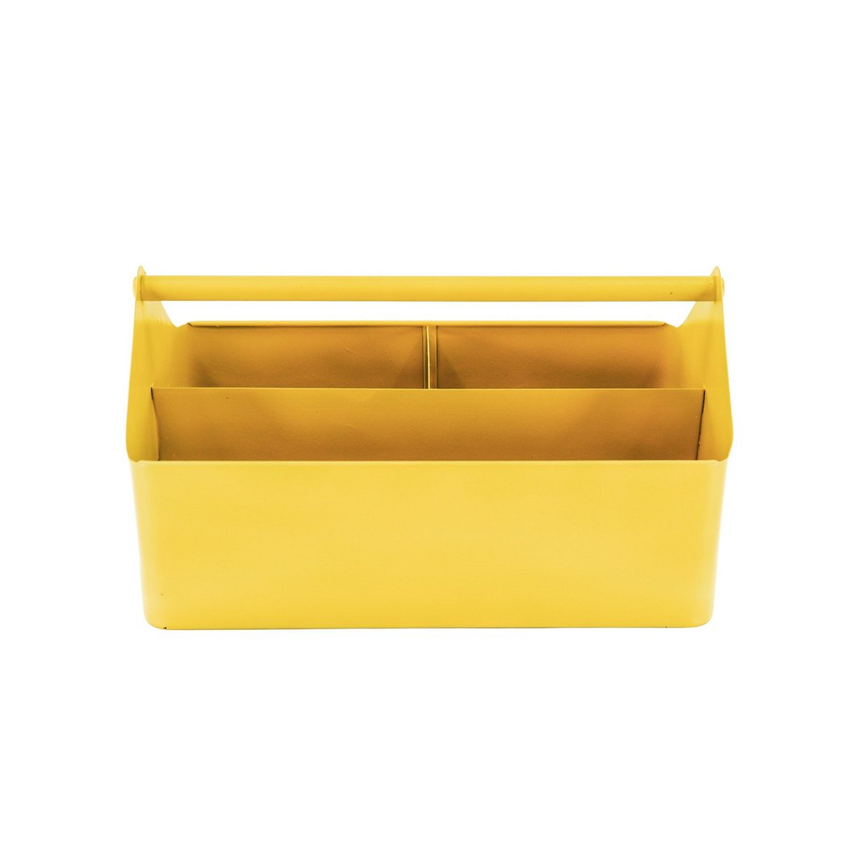 Opbergdoos - Organizer - Metaal - Geel - 30x17x17cm