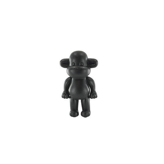 Ornament - aap -beeldje 'de legende'- polyresin - zwart - 33x21x50cm
