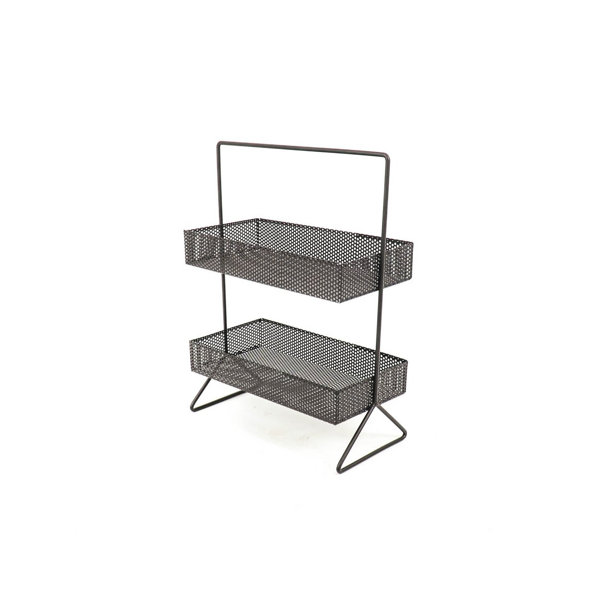 Opbergrek - Metaal - Zwart - 30x15x40cm