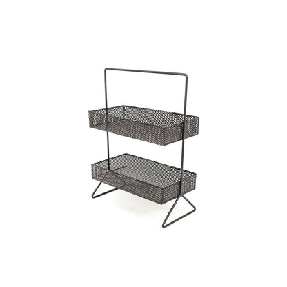 Opbergrek - Metaal - Zwart - 30x15x40cm