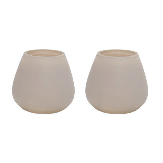 Waxinelichthouder - Tasman XS matte ivory (set van 2 stuks)