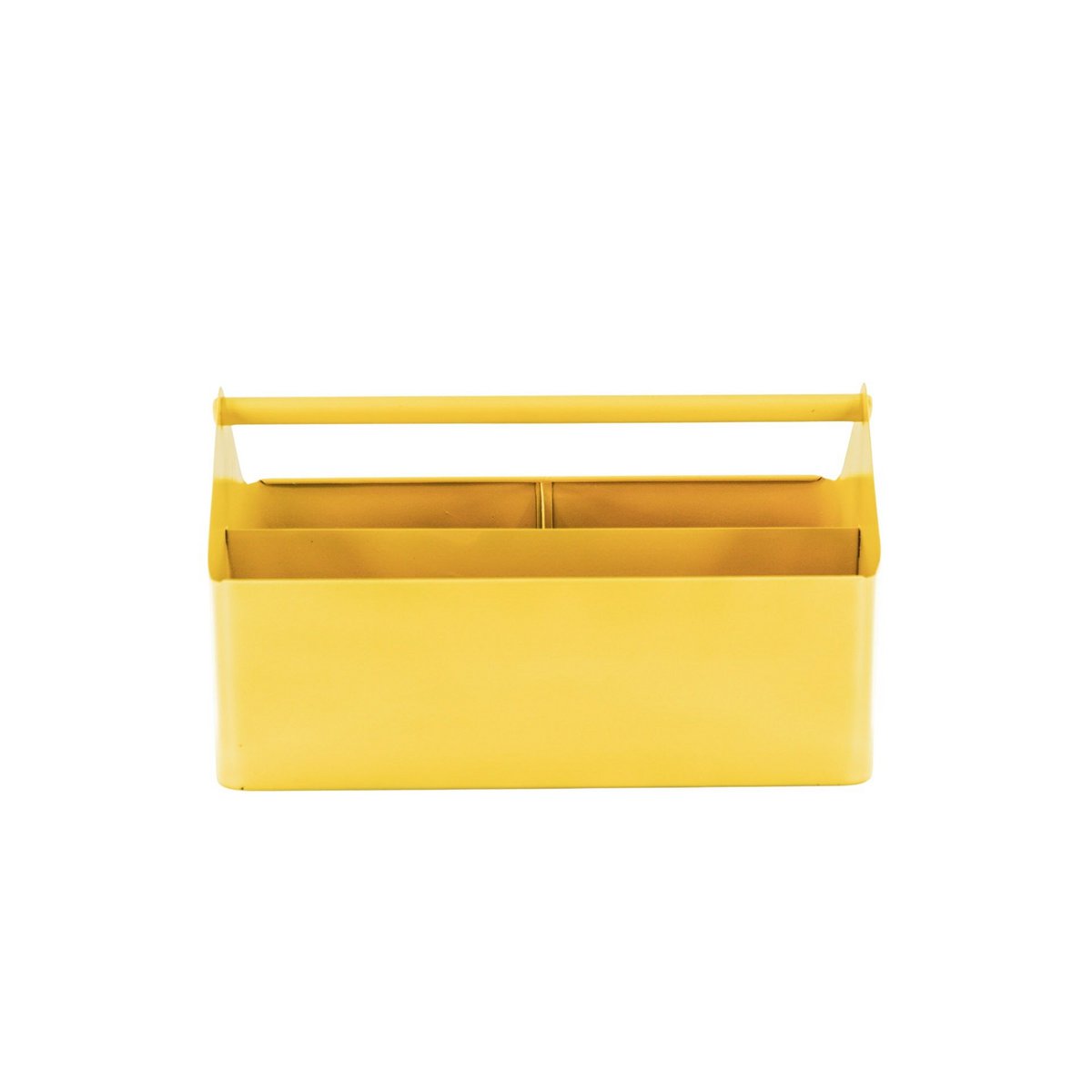 Opbergdoos - Organizer - Metaal - Geel - 30x17x17cm