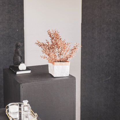 HV Gouden Plant met zwarte pot- Polystyreen