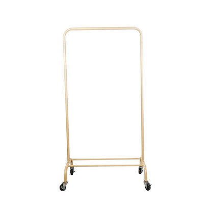 Kledingrek - wielen - zand - 80x40x155cm