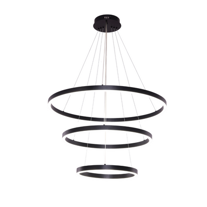 Hanglamp Neo Black | 3-Ring 40+60+80cm