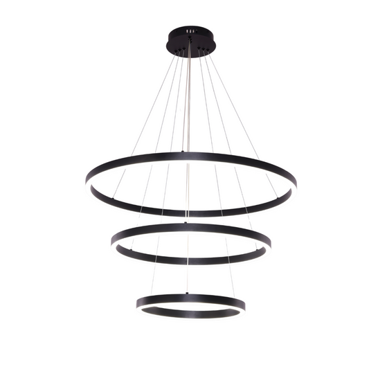 Hanglamp Neo Black | 3-Ring 40+60+80cm