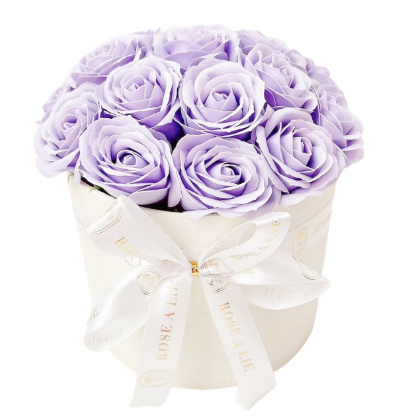 Rozen box lila - 20x16,5 cm