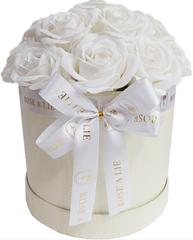 Rozen box wit - 20x 16,5 cm