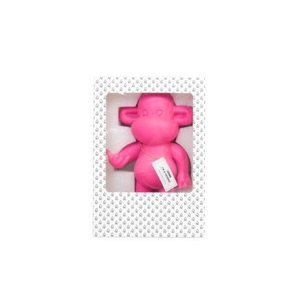 Ornament - hang los aap beeldje 'de legende'- polyresin - roze - 20,5x13,5x35cm