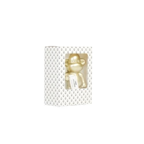 Ornament - hang losse aap beeldje 'de legende' - polyresin - goud - 11x7x19cm