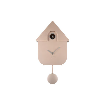 Wandklok Modern Koekoek Metallic