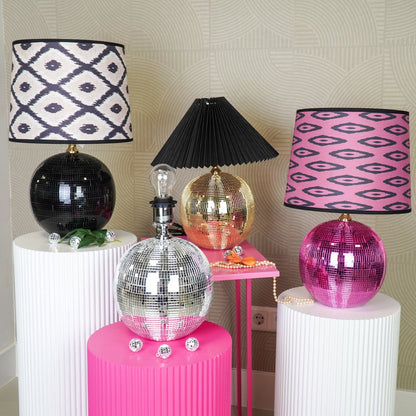 LAMP - TAK LAMP DISCO BALL - GLAS -GOLD - 20x20X20CM
