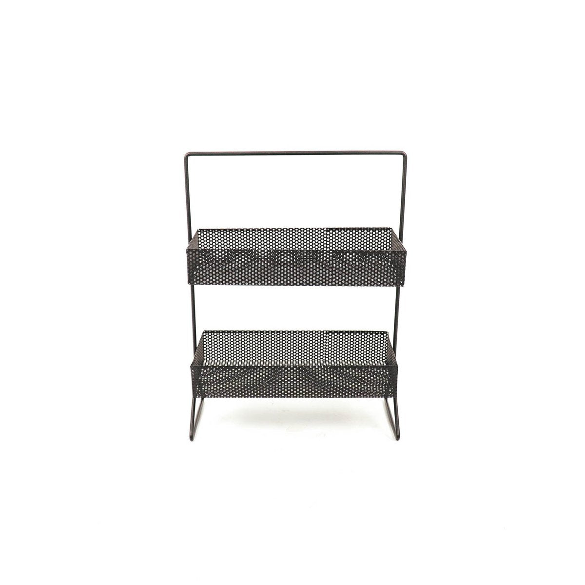 Opbergrek - Metaal - Zwart - 30x15x40cm